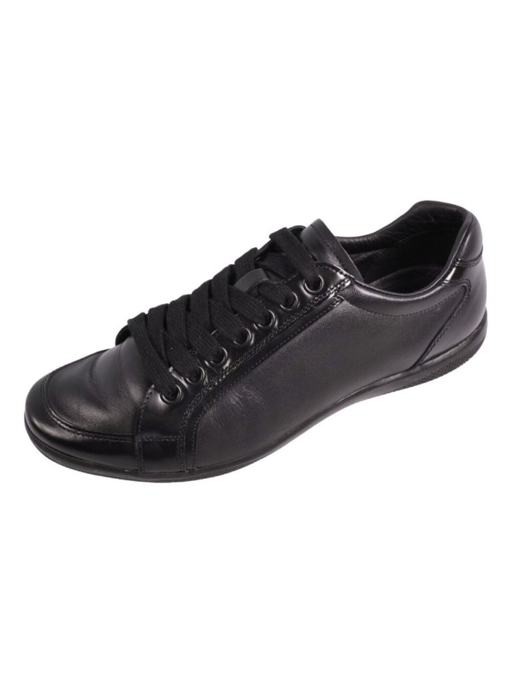 Prada Sneakers Lace Up Low Cut Leather